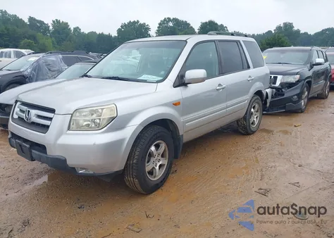 2007 Honda Pilot Ex-L из США, поврежденный, VIN 2HKYF18507H540100